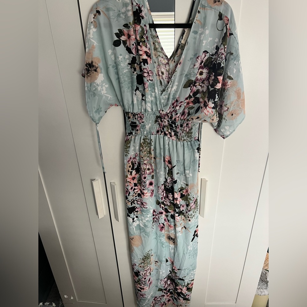 MODERATO. Floral print maxi dress. Size medium